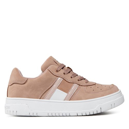 Sneakers Tommy Hilfiger Low Cut Lace-Up Sneaker T3A9-32341-1477 M Nude 359 - Chaussures.fr - Modalova