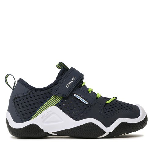 Sneakers Geox J Wader B. A J3530A 01450 C0749 S Navy/Lime - Chaussures.fr - Modalova