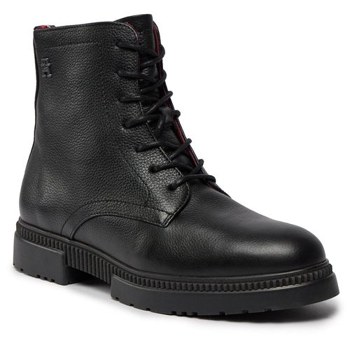 Boots Tommy Hilfiger Comfort Cleated Termo Lth Boot FM0FM04651 Black BDS - Chaussures.fr - Modalova