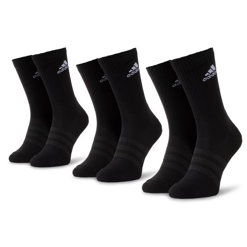 Lot de 3 paires de chaussettes hautes unisexe adidas Cush Crw 3Pp DZ9357 Black/Black/White - Chaussures.fr - Modalova