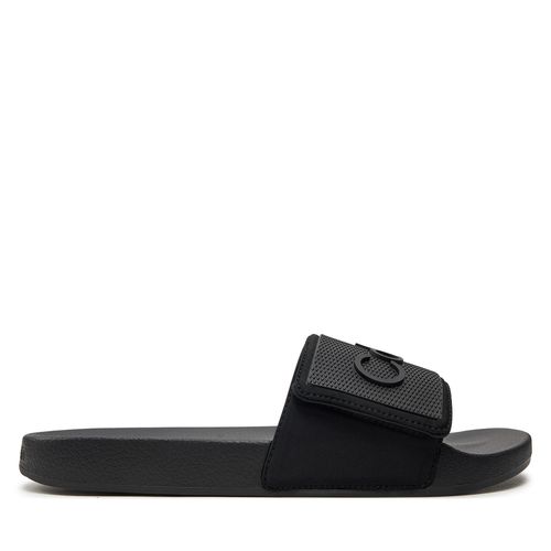 Mules / sandales de bain Calvin Klein Adj Pool Slide Tpu HM0HM01437 Ck Black BEH - Chaussures.fr - Modalova