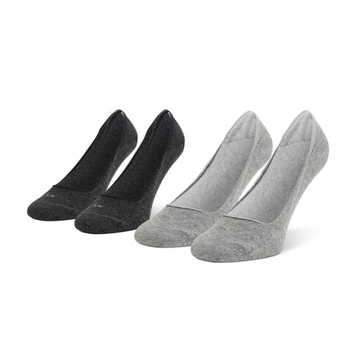 Lot de 2 paires de socquettes Calvin Klein 701218767 Dark Grey Melange 005 - Chaussures.fr - Modalova