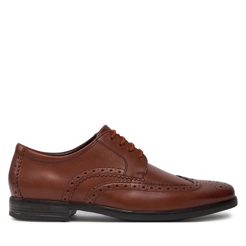 Chaussures basses Clarks Howard Wing 261612547 Dark Tan Leather - Chaussures.fr - Modalova