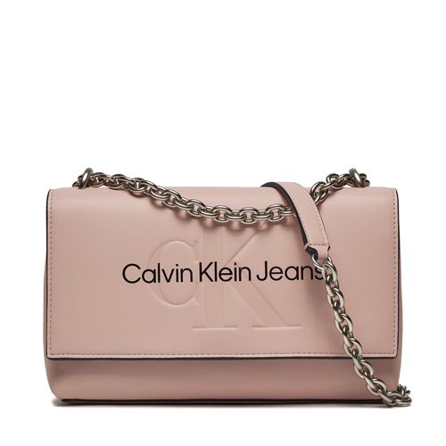 Sac à main Calvin Klein Jeans Sculpted Ew Flap Conv25 Mono K60K611866 Rose - Chaussures.fr - Modalova