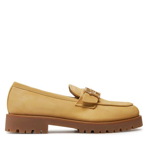 Chunky loafers Tommy Hilfiger Cleated Nubuck Boat Shoe FW0FW08062 Beige - Chaussures.fr - Modalova