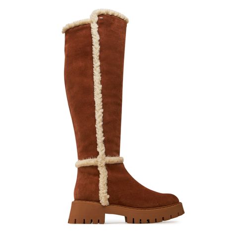 Bottes MICHAEL Michael Kors Asher Suede and Faux Shearling Boot 40F4ASFB6S Marron - Chaussures.fr - Modalova