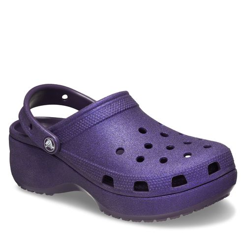 Mules / sandales de bain Crocs Classic Platform Glitter Clog W 207242 Violet - Chaussures.fr - Modalova