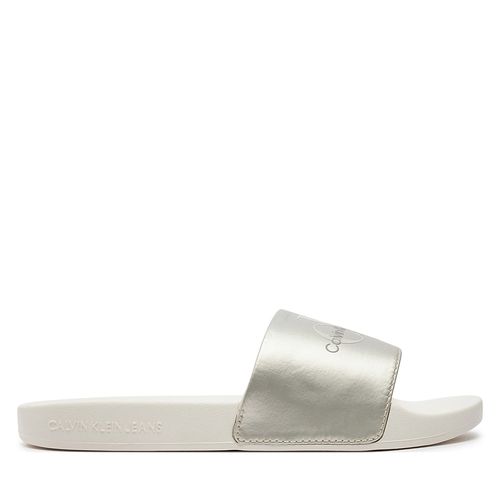 Mules / sandales de bain Calvin Klein Jeans Slide Ny Pearl YW0YW01243 Bleu - Chaussures.fr - Modalova