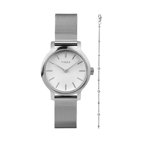 Ensemble montre et bracelet Timex Trend Transcend TWG064000 Silver/Silver - Chaussures.fr - Modalova