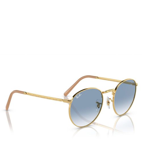 Lunettes de soleil Ray-Ban New Round 0RB3637 001/3F Or - Chaussures.fr - Modalova