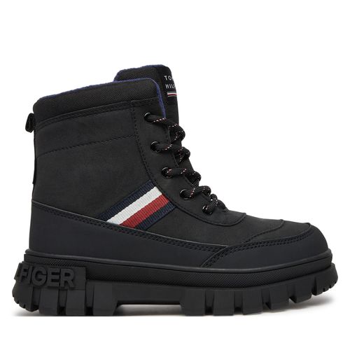 Bottes de randonnée Tommy Hilfiger Stripes Fur Boot T3X5-33713-1487 S Noir - Chaussures.fr - Modalova