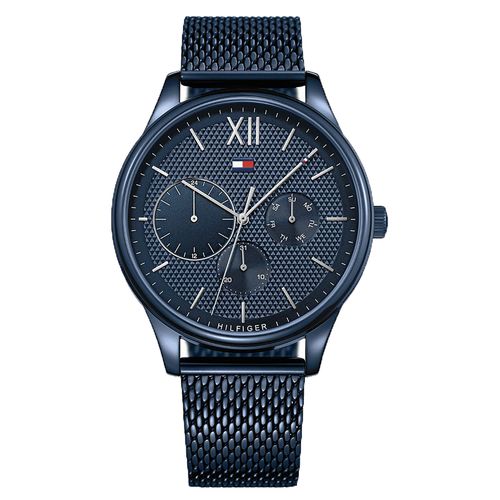 Montre Tommy Hilfiger Damon 1791421 Blu - Chaussures.fr - Modalova