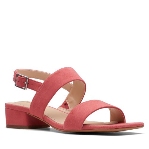 Sandales Clarks Seren25 Strap 26171864 Strawberry Suede - Chaussures.fr - Modalova