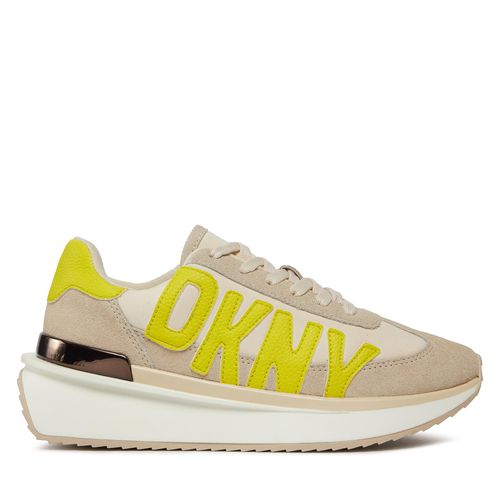 Sneakers DKNY Arlan K1446991 Bone/Fluo Yel - Chaussures.fr - Modalova