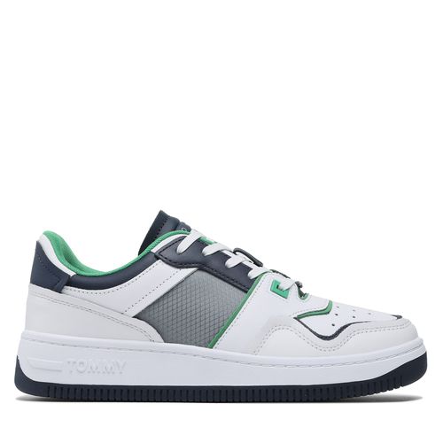 Sneakers Tommy Jeans Basket Mesh EM0EM01166 Coastal Green LY3 - Chaussures.fr - Modalova
