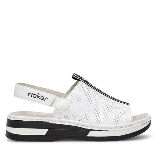 Sandales Rieker V5915-80 Blanc - Chaussures.fr - Modalova