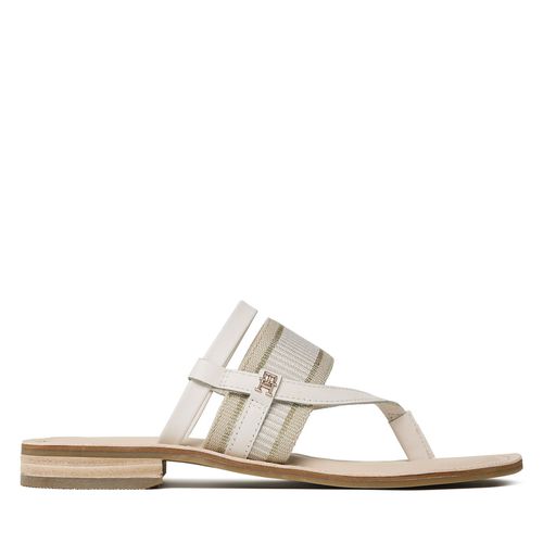 Tongs Tommy Hilfiger Th Webbing Mule Sandal FW0FW07275 Weathered White AC0 - Chaussures.fr - Modalova