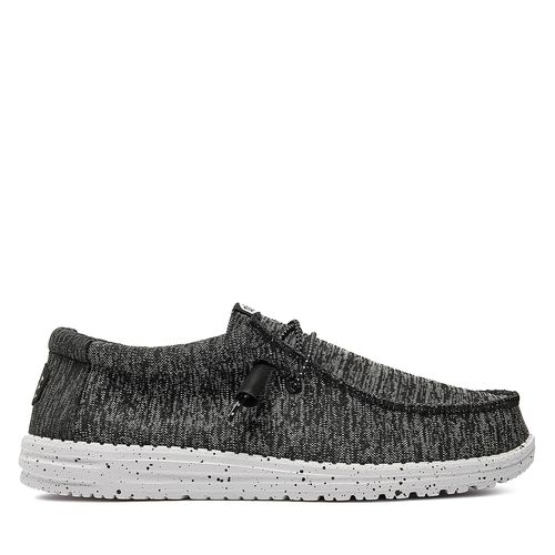 Mocassins Hey Dude Wally Sport Knit 40536-066 Noir - Chaussures.fr - Modalova