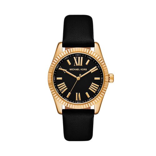 Montre Michael Kors Lexington MK4748 Gold/Black - Chaussures.fr - Modalova