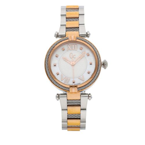 Montre Gc Cablechic Y18002L1MF Silver/Gold - Chaussures.fr - Modalova