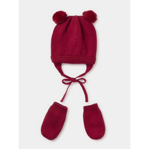 Ensemble bonnet + gants Mayoral 9.668 Rouge - Chaussures.fr - Modalova