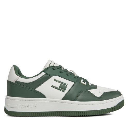 Sneakers Tommy Jeans Basket Premium EM0EM01216 Urban Green MBG - Chaussures.fr - Modalova