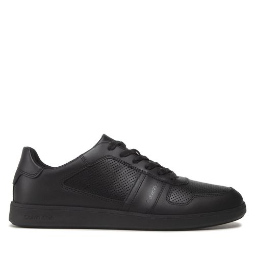 Sneakers Calvin Klein Low Top Lace Up Lth HM0HM00471 Triple Black 00U - Chaussures.fr - Modalova