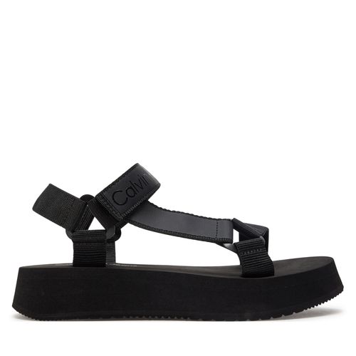 Sandales Calvin Klein Jeans Sandal Velcro Webbing Dc YW0YW01353 Black BEH - Chaussures.fr - Modalova