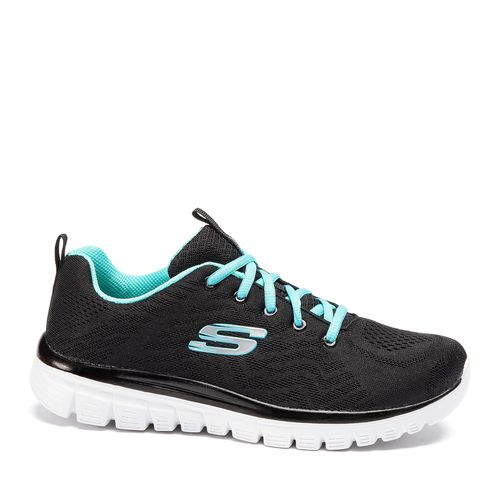 Sneakers Skechers Get Connected 12615/BKTQ Black/Turquoise - Chaussures.fr - Modalova