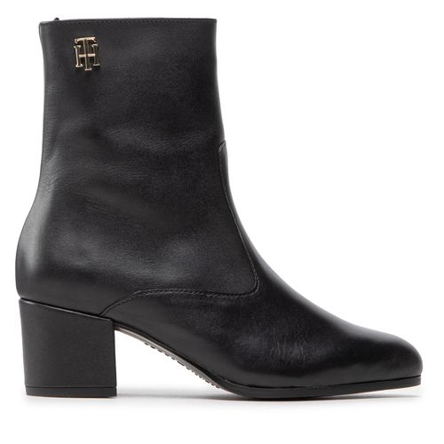 Bottines Tommy Hilfiger Th Hardware Bootie Leather FW0FW06760 Black BDS - Chaussures.fr - Modalova