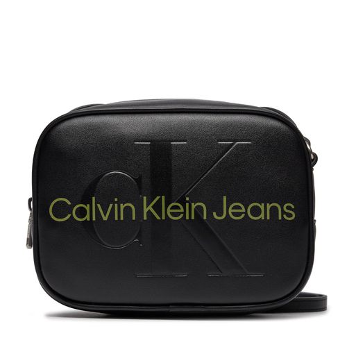 Sac à main Calvin Klein Jeans Sculpted Camera Bag18 Mono K60K610275 Black/Dark Juniper 0GX - Chaussures.fr - Modalova