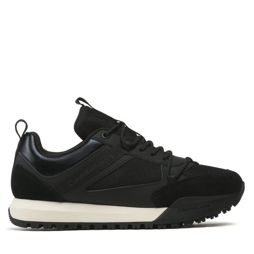 Sneakers Calvin Klein Jeans Toothy Runner Low Laceup Mix YM0YM00710 Black/Bright White BEH - Chaussures.fr - Modalova