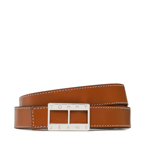 Ceinture Tommy Jeans Tjw Heritage Leather 2.5 AW0AW14073 Marron - Chaussures.fr - Modalova