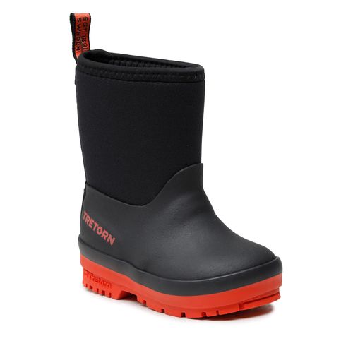 Bottes de pluie Tretorn Kulig Neoprene 47329417 Black/Burnt Orange - Chaussures.fr - Modalova