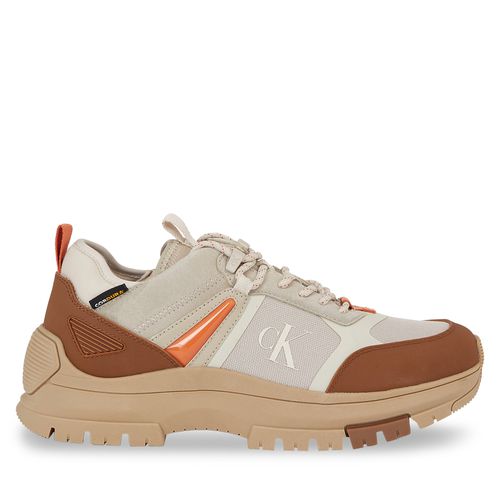 Sneakers Calvin Klein Jeans Hiking Lace Up Low Cor YM0YM00801 Beige - Chaussures.fr - Modalova