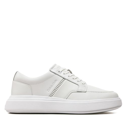 Sneakers Calvin Klein Low Top Lace Up Tailor HM0HM01379 Triple White 0K4 - Chaussures.fr - Modalova