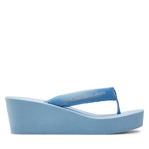 Tongs Calvin Klein Jeans Beach Wedge Sandal Padded Ny YW0YW01397 Bleu - Chaussures.fr - Modalova
