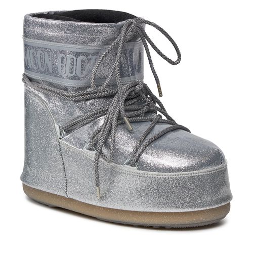 Bottes de neige Moon Boot Low Glitter 14094400002 Argent - Chaussures.fr - Modalova