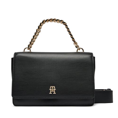 Sac à main Tommy Hilfiger Th Refined Med Crossover AW0AW15725 Black BDS - Chaussures.fr - Modalova