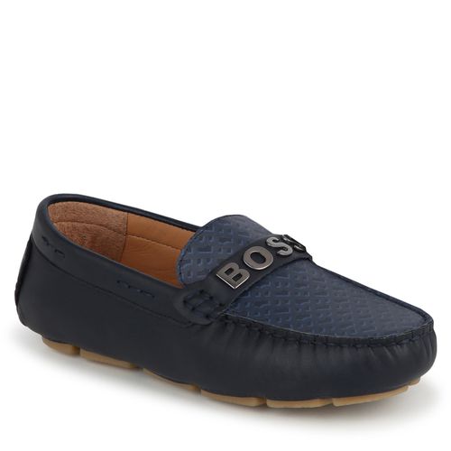 Mocassins Boss J50852 S Bleu marine - Chaussures.fr - Modalova