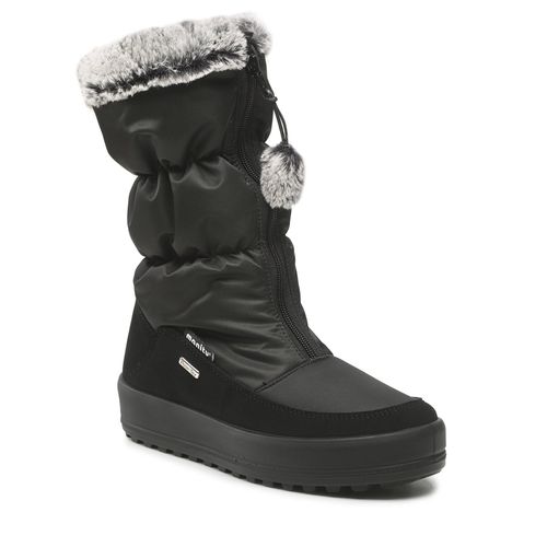 Bottes de neige Manitu 990218-01 Noir - Chaussures.fr - Modalova