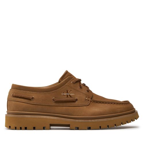 Chaussures basses Calvin Klein Jeans Hybrid Boat Shoe Slipon Lh Btw YM0YM00937 Triple Tobacco Brown GWB - Chaussures.fr - Modalova