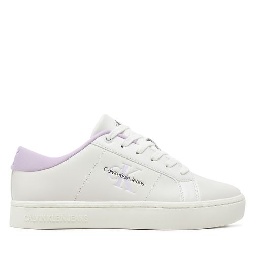 Sneakers Calvin Klein Jeans Classic Cupsole Lowlaceup Lth Wn YW0YW01444 Blanc - Chaussures.fr - Modalova