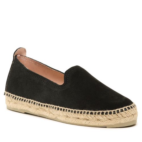 Espadrilles Manebi Suede Flat Espadrilles Black - Chaussures.fr - Modalova