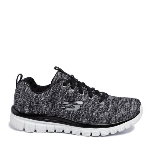 Chaussures Skechers Twisted Fortune 12614/BKW Black/White - Chaussures.fr - Modalova