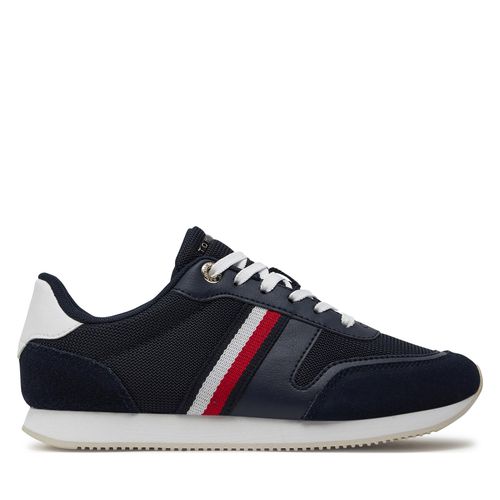 Sneakers Tommy Hilfiger Essential Stripes Runner FW0FW07382 Space Blue DW6 - Chaussures.fr - Modalova