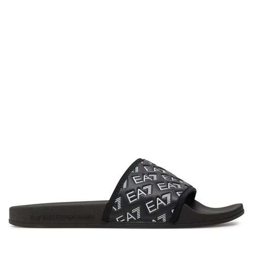 Mules / sandales de bain EA7 Emporio Armani XCP010 XK340 N078 Full Black/White - Chaussures.fr - Modalova