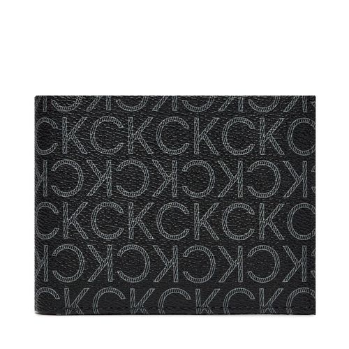 Portefeuille grand format Calvin Klein Ck Must Mono Bifold 5Cc W/Coin K50K511671 Classic Mono Black 0GJ - Chaussures.fr - Modalova