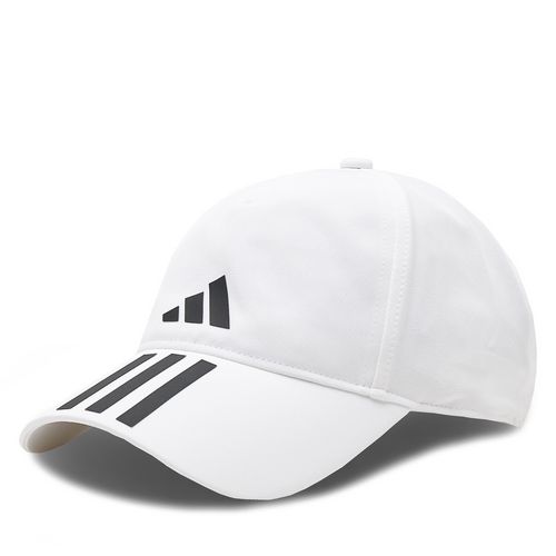 Casquette adidas 3-Stripes AEROREADY Running Training Baseball Cap HT2043 White/Black/Black - Chaussures.fr - Modalova