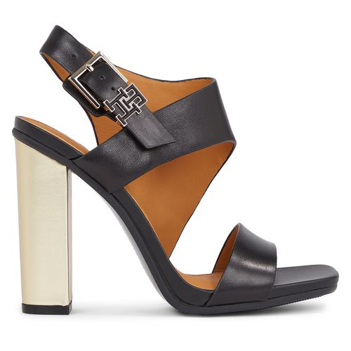 Sandales Tommy Hilfiger Th Hardware Block High Heel FW0FW07886 Black BDS - Chaussures.fr - Modalova